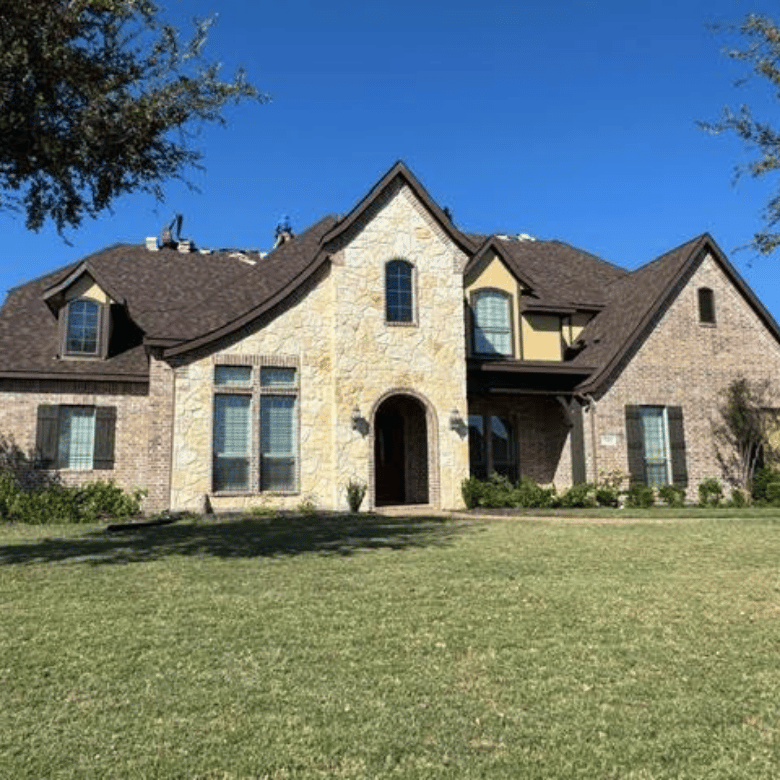 Rockwall home with newly replaced roof as part of a Roof AC Bundle project